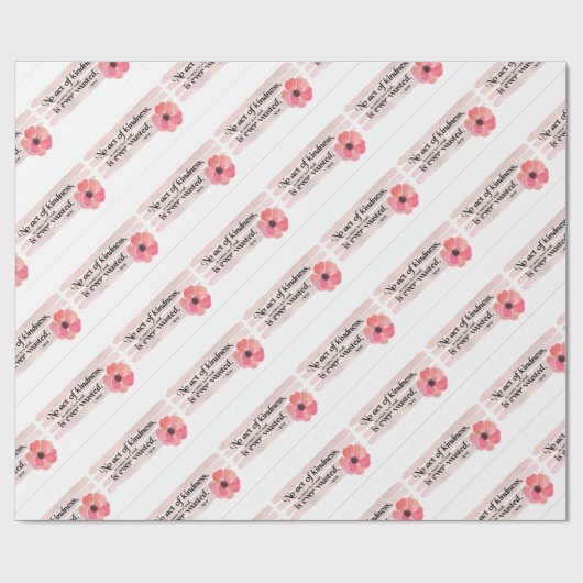Kindness Pink Cadeaupapier (Vlak)