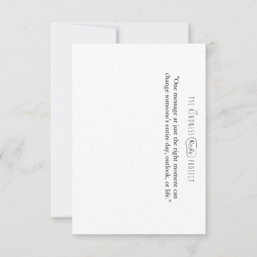 Kindness Rocks Notecard Bedankkaart (Achterkant)