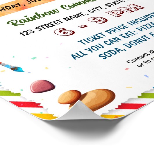 Kindness Rocks project event flyer poster (Hoek)