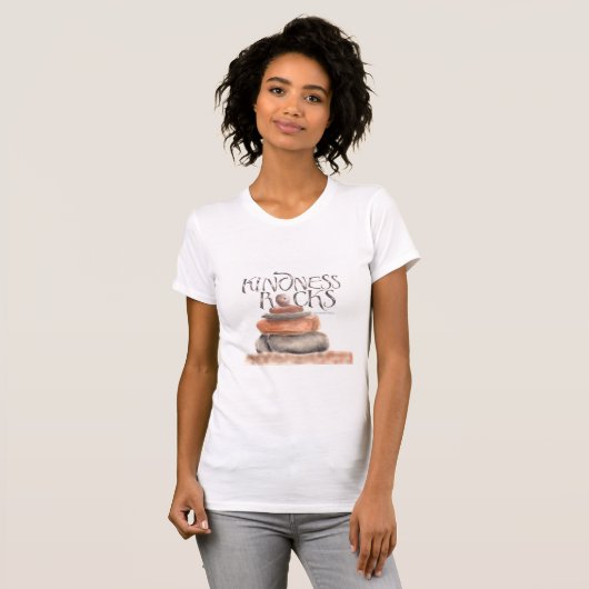 Kindness Rocks T Shirt (Dames) (Voorkant volledig)