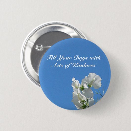 Kindness Sweetpea Button (Voorkant /achterkant)