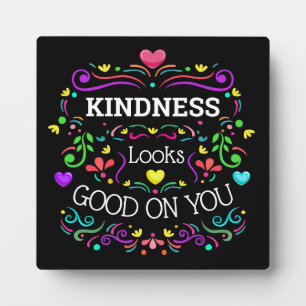 KINDNESS Tabletop Easel Plaque Fotoplaat