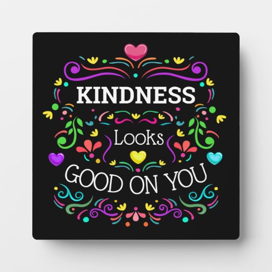 KINDNESS Tabletop Easel Plaque Fotoplaat (Voorkant)