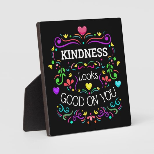 KINDNESS Tabletop Easel Plaque Fotoplaat (Voorkant)