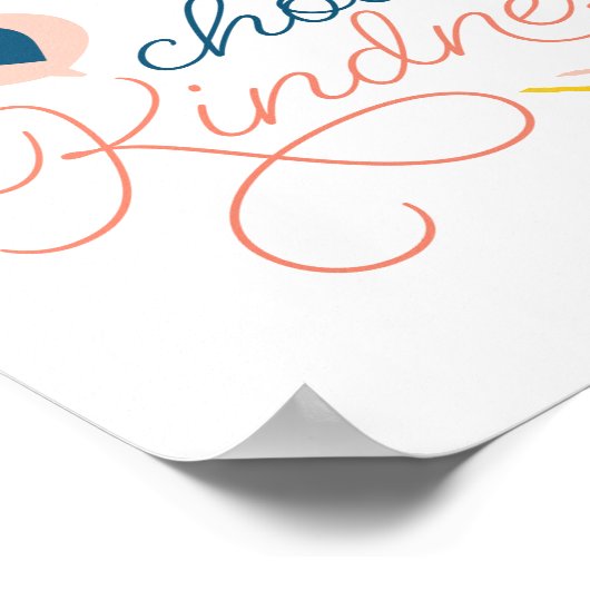 Kindness-teken kiezen poster (Hoek)