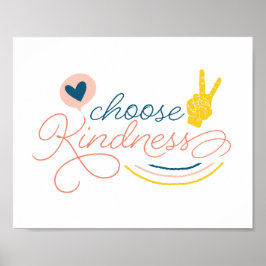Kindness-teken kiezen poster