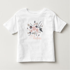 Kindness Tossed Pink Grey Flowers kweken Kinder Shirts