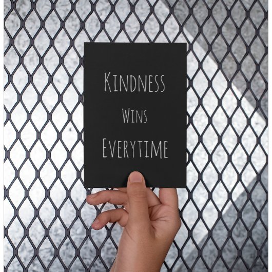 Kindness wint alledaagse bevruchting briefkaart
