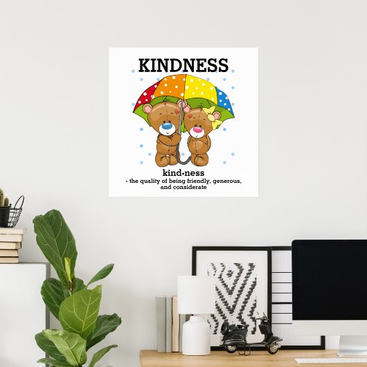 KINDNESS - Woordenstelsel - Poster (Thuiskantoor)