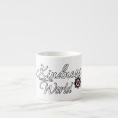 Kindness zal de wereld redden espresso kop (Voorkant)
