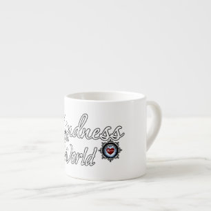 Kindness zal de wereld redden espresso kop