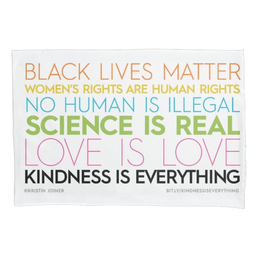 #KindnessIsAll Pillow Hoesje Kussensloop (Voorkant)