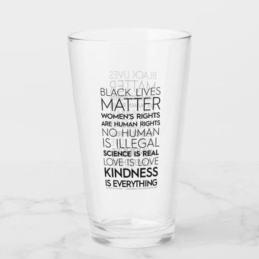 #KindnessisAlles Glass Tumbler (Achterkant)