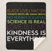 #KindnessIsAlles Sherpa Blanket Deken (Voorkant)