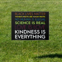 #KindnessIsAlles Yard Sign Black