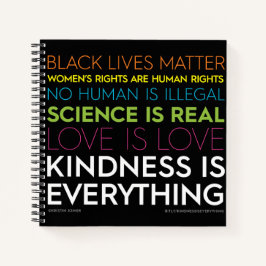 #KindnessIsEverthing 8,5 x 8,5-inch spiral noteboo Notitieboek