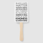 #KindnessIsEverything Hand fans Handwaaier (Achterkant)