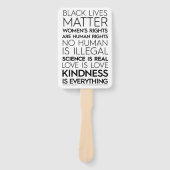 #KindnessIsEverything Hand fans Handwaaier (Voorkant)