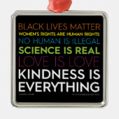 #KindnessIsEverything Square Ornament (Voorkant)