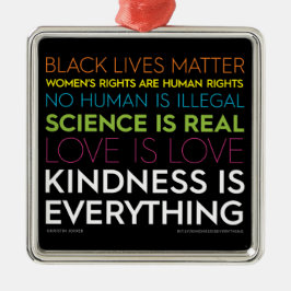 #KindnessIsEverything Square Ornament