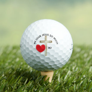 Kindontwerp gepersonaliseerde Jezus Golfballen