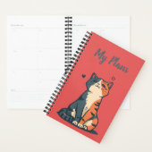Kindred Paws | Kattenliefhebber | Koraalrood Geper Planner (Display)