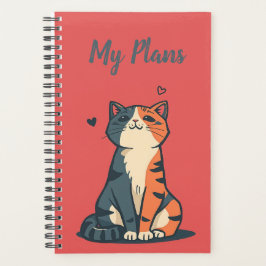 Kindred Paws | Kattenliefhebber | Koraalrood Geper Planner
