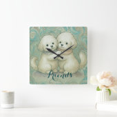 Kindred Paws  Vierkante Klok (Huis)