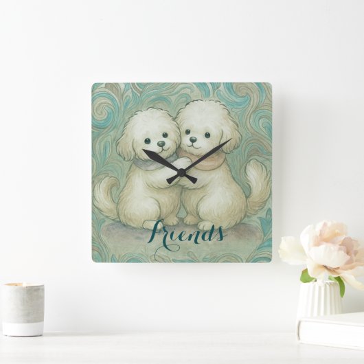 Kindred Paws  Vierkante Klok (Huis)