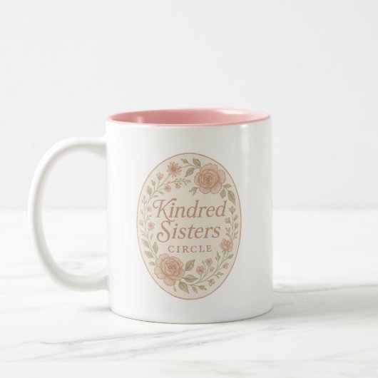 Kindred Sisters Circle Mug Tweekleurige Koffiemok (Links)