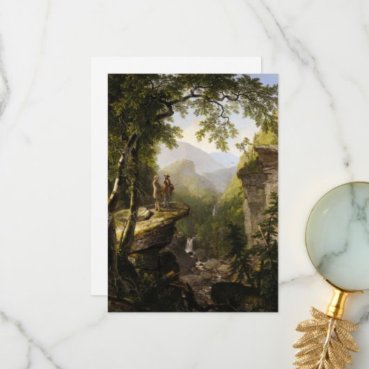 Kindred Spirits, 1849 door Asher Brown Durand Bedankkaart (Voorkant / Achterkant in situ)