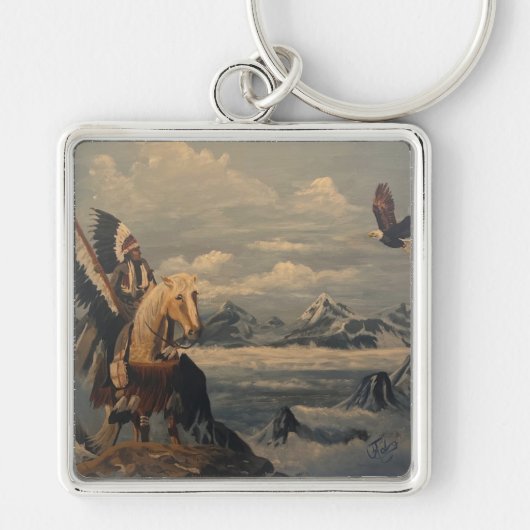 Kindred Spirits, origineel van Gary Poling Sleutelhanger (Voorkant)