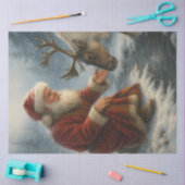 Kindred Spirits Santa & Reindeer Winter Decoupage  Tissuepapier (Craft)