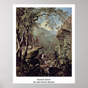 Kindrode gedistilleerde dranken van Asher Brown Du Poster