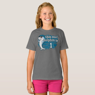 Kind's 1e verjaardag Deze coole dolfijn is er een T-shirt
