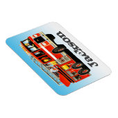 Kind's aangepaste naam Fire Truck Party Magneet (Rechterzijde)