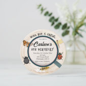 Kind's Bug Boy Verjaardagsuitnodiging Kaart (Staand voorkant)