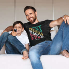 Kind's cadeau aan vader moderne typografie beste p t-shirt