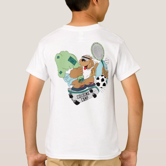 Kind's Camp T-Shirt Autograph Beer Personaliseren (Achterkant)