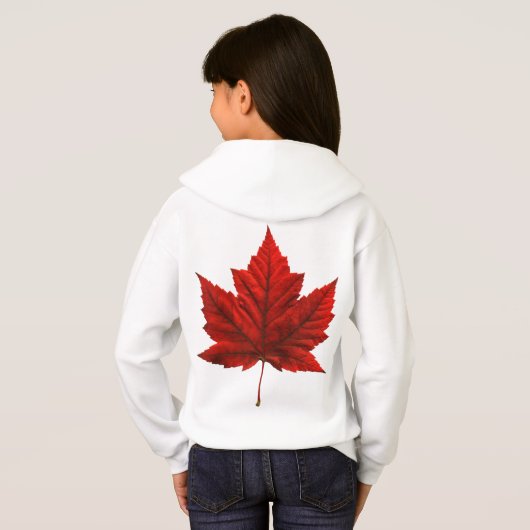 Kind's Canada Jacket Gepersonaliseerde Canada Hood (Achterkant volledig)