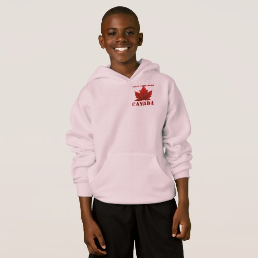 Kind's Canada Jacket Gepersonaliseerde Canada Hood (Voorkant volledig)