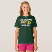 Kind's eerste verjaardag Ik ben aan het graven als T-shirt (Voorkant volledig)