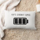 Kind's Energy Level Funny Battery Graphic Kussen (Deken)
