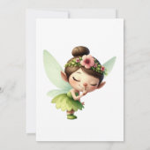 Kind's Fairytale Forest verjaardagsfeestje Kaart (Achterkant)