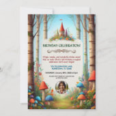 Kind's Fairytale Forest verjaardagsfeestje Kaart (Voorkant)