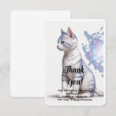 Kind's Galaxy Blue Cat, Bedankkaart (Voorkant / Achterkant)