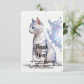 Kind's Galaxy Blue Cat, Bedankkaart (Staand voorkant)