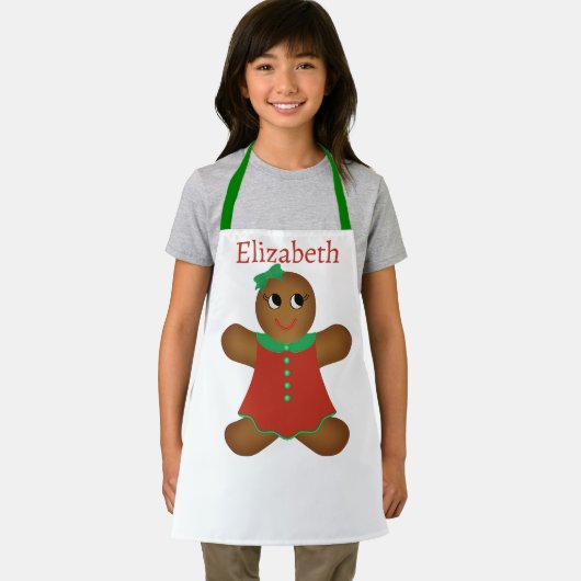 Kind's Gingerbread Meisje Cookie Schort (Insitu)