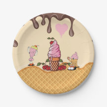 Kind's Ice Cream Cone Party Ice Cream Karakters