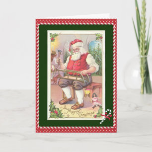 Kind's kerst Kaart,  Kerstman Feestdagen Kaart